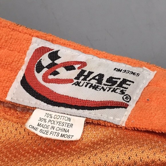 Chase Authentics Head Wrap Skull Cap Bandana Orange Black Camo #20 Tony Stewart - Picture 10 of 10